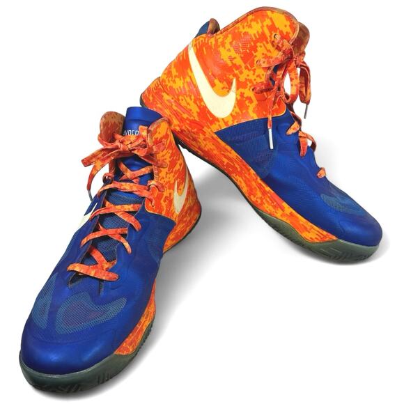 Nike Hyperfuse+ Blue Orange Gators Basketball Shoes Men sz 12 - Picture 2 of 6
